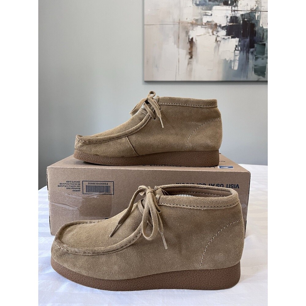Clarks Originals Wallabee EVO Boot Dark Sand Suede Men's Size 11 M EUC 26172824